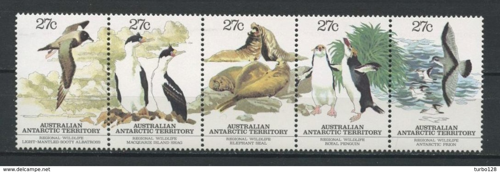 A.A.T. 55/59 ** AUSTRALIAN ANTARCTIC TERRITORY 1983  Neufs MNH Superbe C 7,50 € Faune Oiseaux Birds Animaux - Ungebraucht