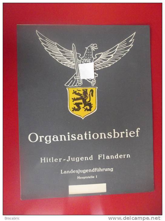 Affiche   Hitler Jugend Flandern  Originale D Epoque - 1939-45