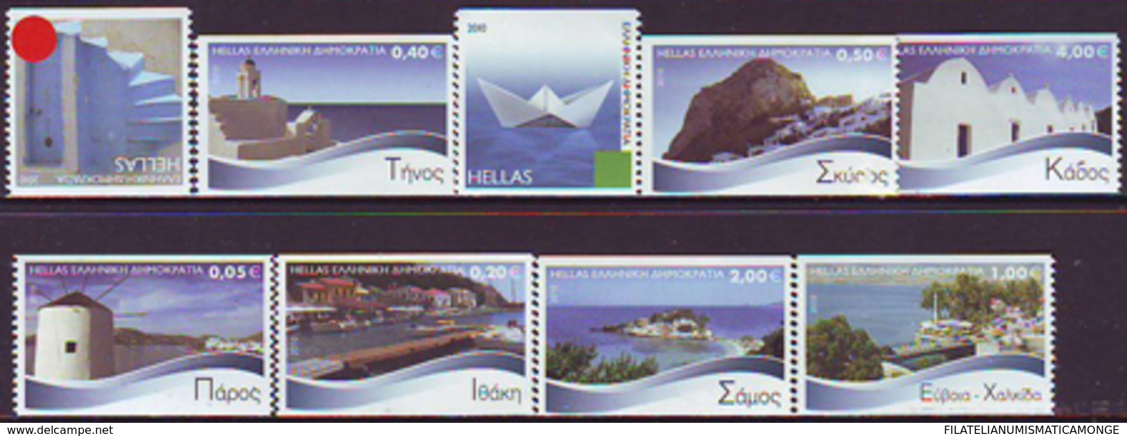 Grecia 2010 Correo 2534/43a Islas Griegas-de Carnet (10v)  **/MNH - Ongebruikt