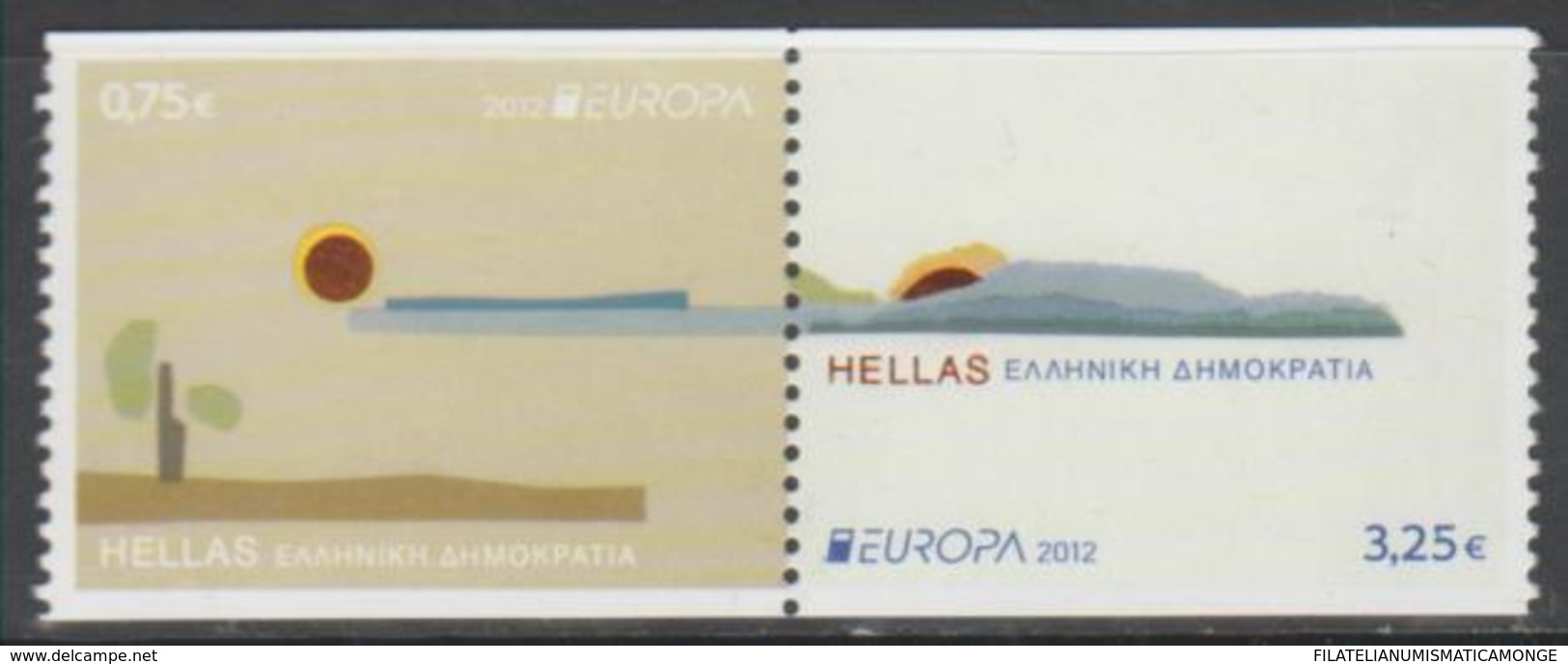 Grecia 2012 Europa Z020122A Grecia 2012 (2v) De Carnet  **/MNH - Neufs