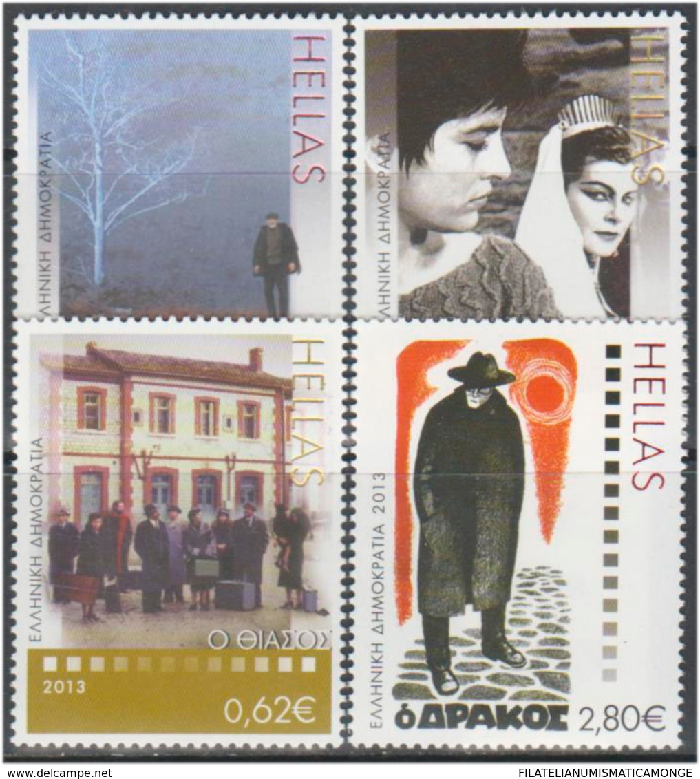 Grecia 2013 Correo 2654/57 Cine Griego (4v)  **/MNH - Ongebruikt