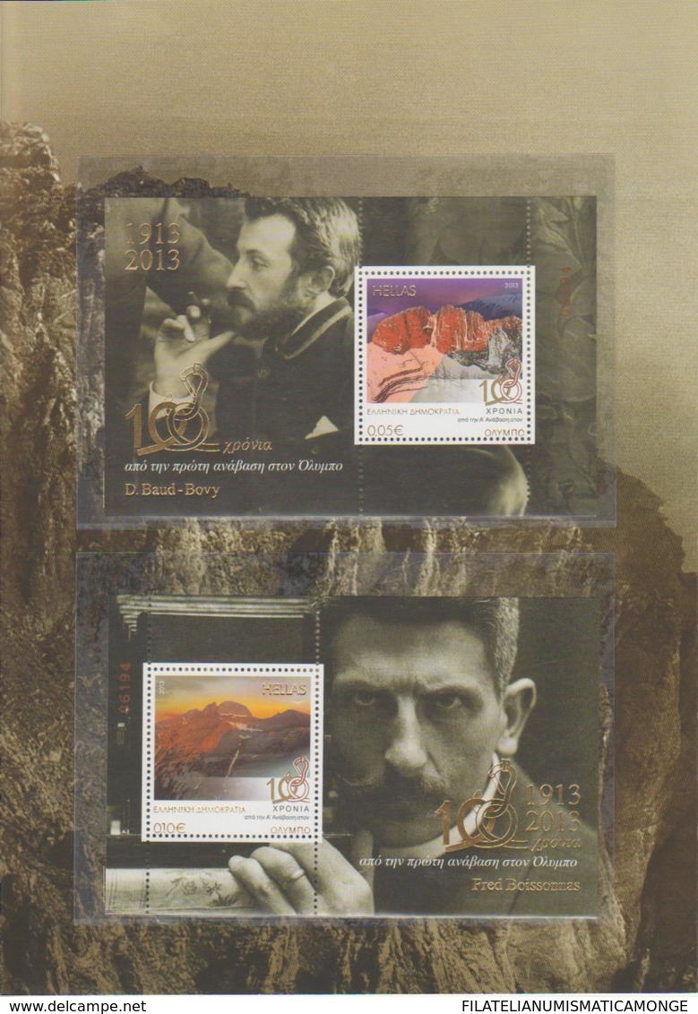 Grecia 2013 Hojas Bloque 67/70  100A Ascension Monte Olimpo( Estuche Carton)  * - Unused Stamps