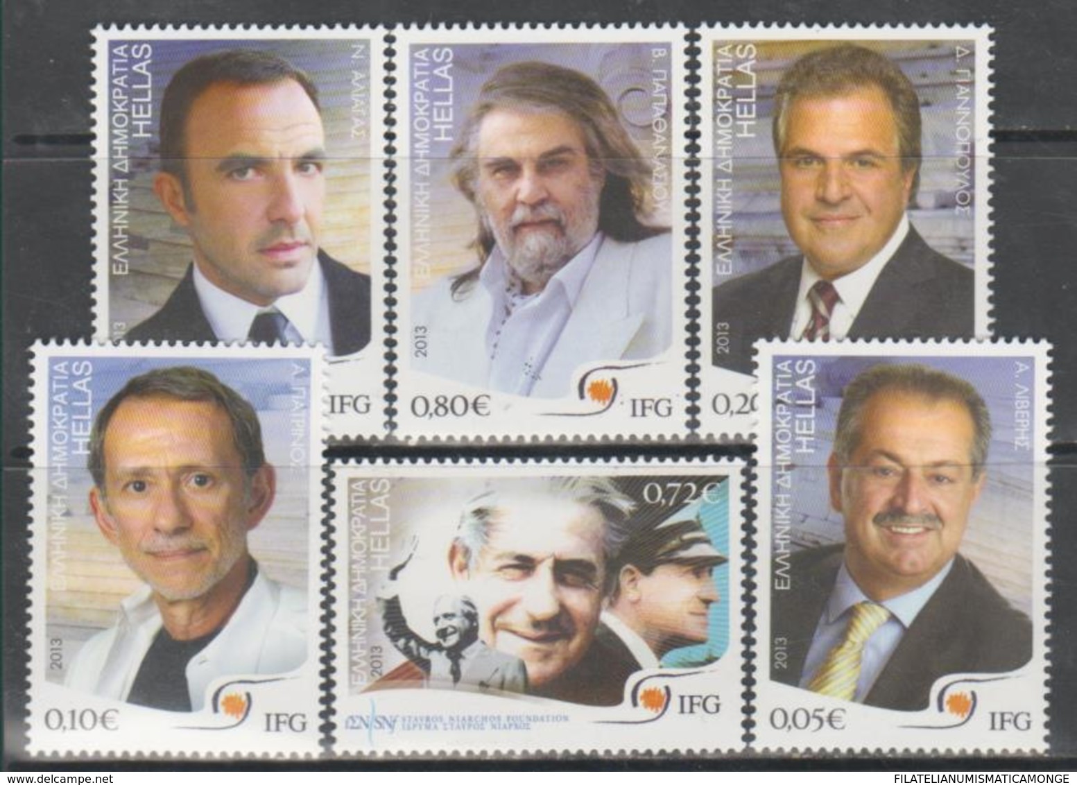 Grecia 2013 Correo 2672/77 Personajes (6v)  **/MNH - Neufs