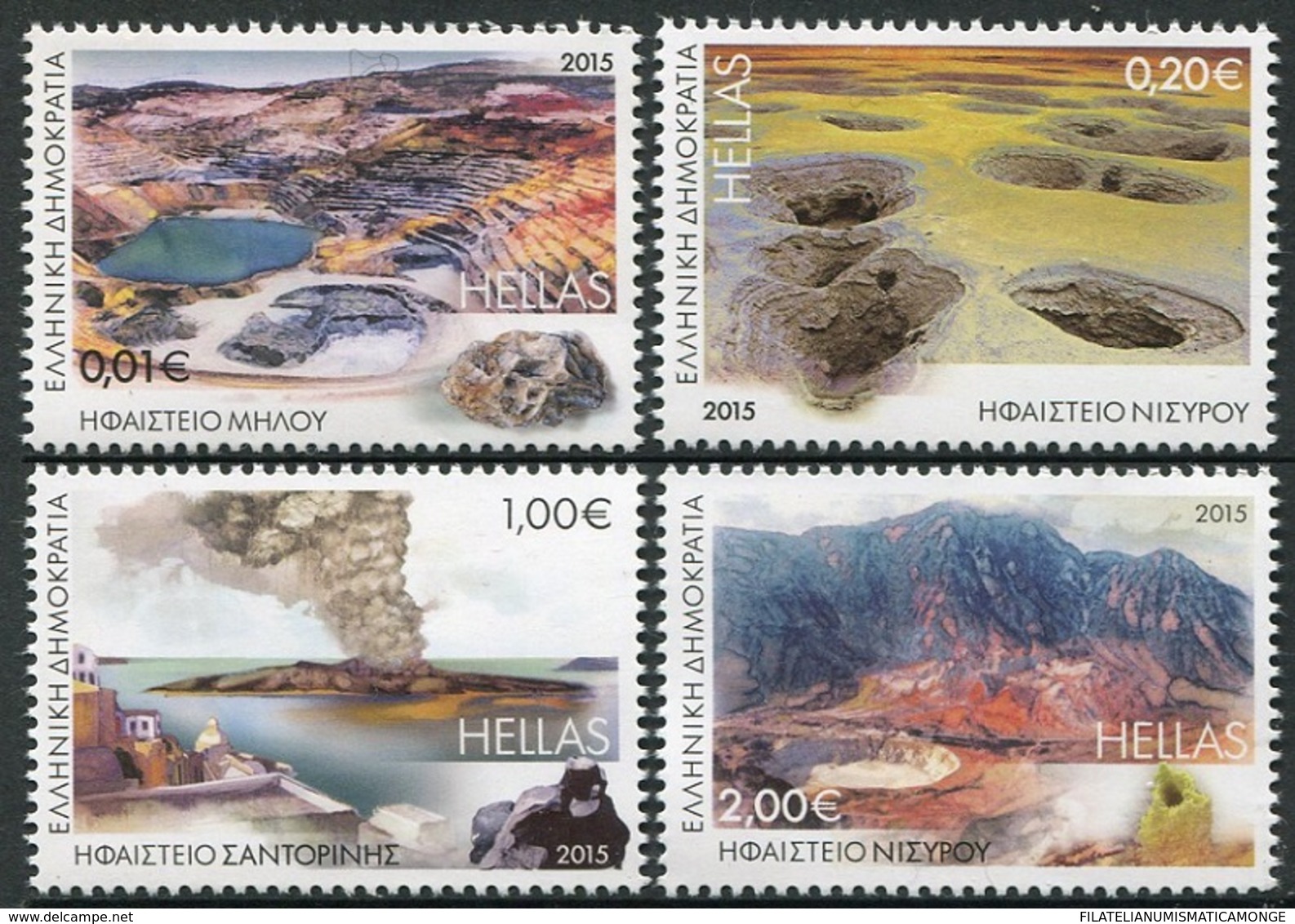 Grecia 2015 Correo 2783/86 Volcanes De Grecia (4v)  **/MNH - Neufs