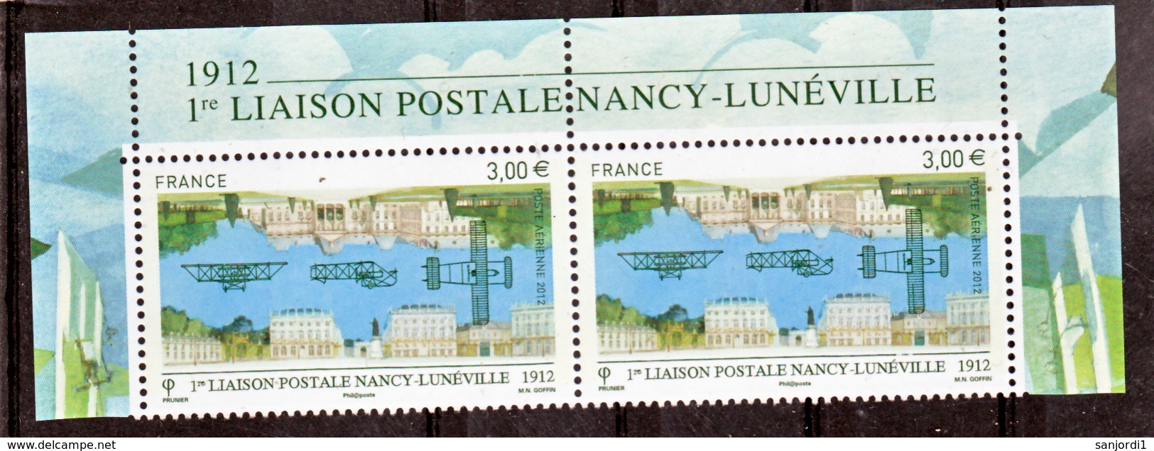 France PA  75a Nancy Lunéville  Paire Hdf Illustré 2012  Neuf ** TB MNH Sin Charnela Faciale 3 - 1960-.... Nuevos