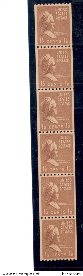 UNITED STATES1938: Michel412F Mnh** Pane Of 6(Scott 805Booklet Pane Of 6) - Blocchi & Strisce