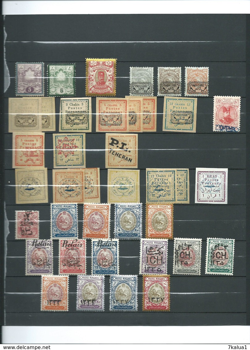 IRAN (Perse) Lot Ancien Sur 2 Pages, Nombreux Neufs ** - Collections (with Albums)