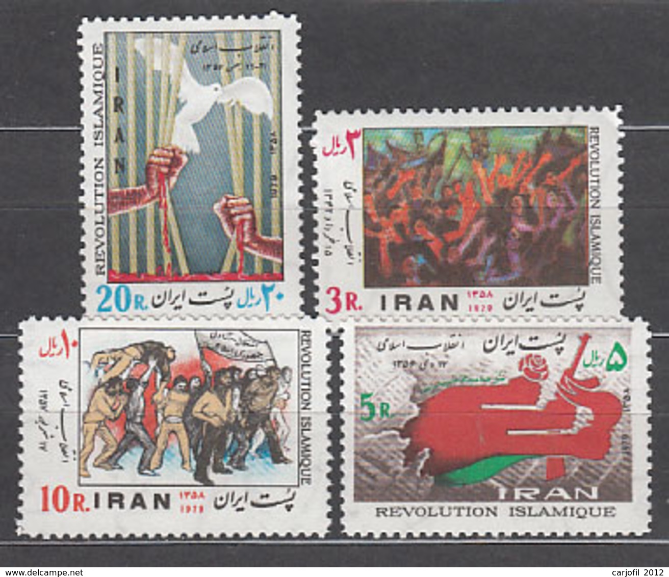 Iran - Correo 1979 Yvert 1755/8 ** Mnh Revoluci�n Islamica - Iran