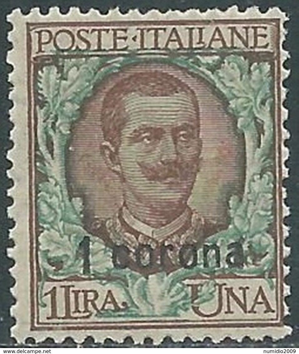 1921-22 DALMAZIA FLOREALE 1 COR MNH ** - RB42-2 - Dalmatie