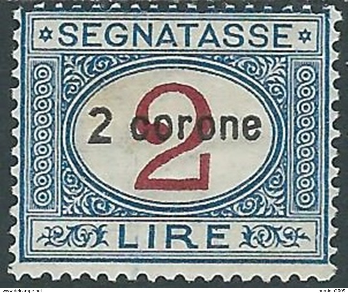 1922 DALMAZIA SEGNATASSE 2 COR MH * - RB42-3 - Dalmatie