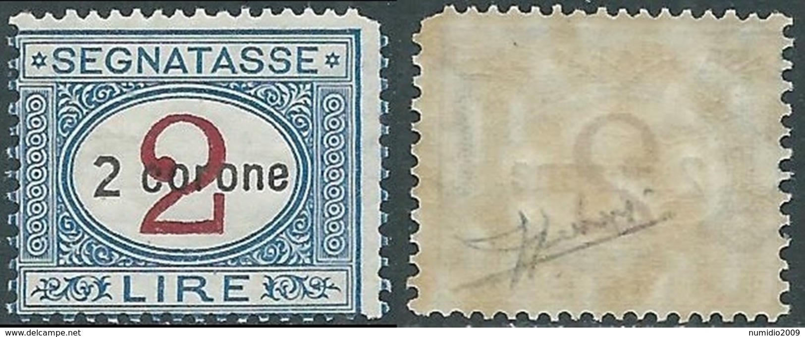 1922 DALMAZIA SEGNATASSE 2 COR MNH ** - RB42-2 - Dalmatie