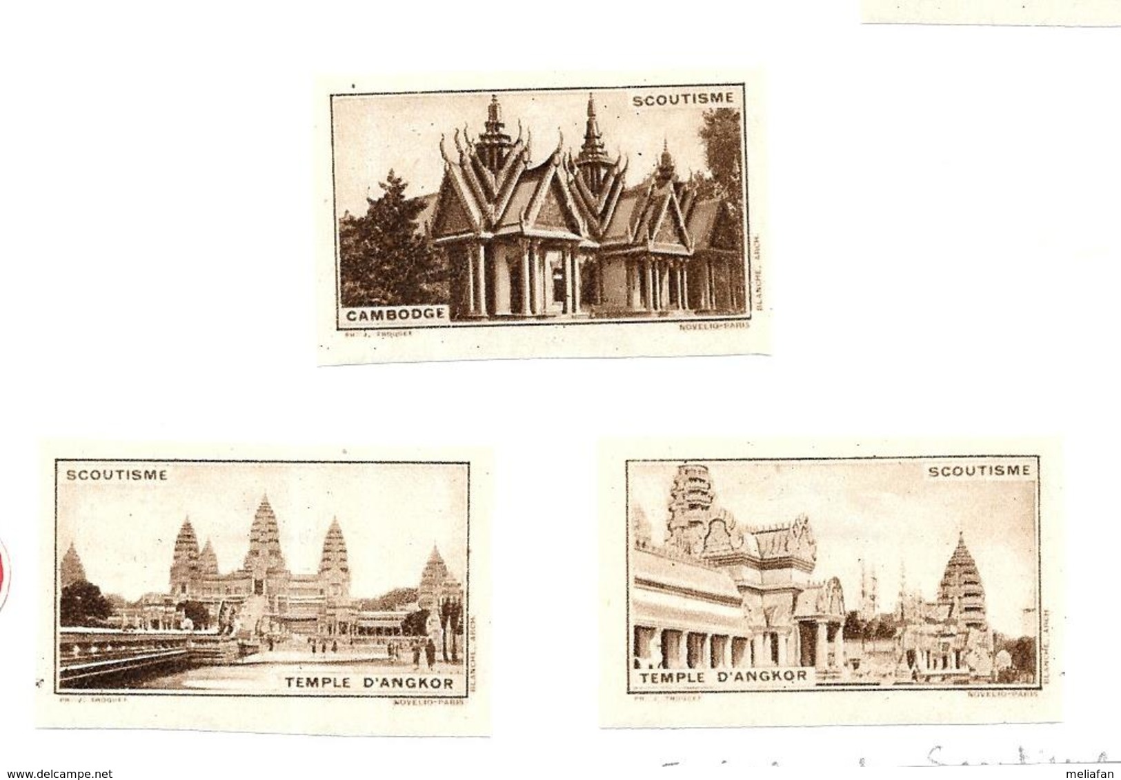 KB1178 - VIGNETTES SCOUTISME - CAMBODGE - TEMPLE D'ANKOR - Other & Unclassified