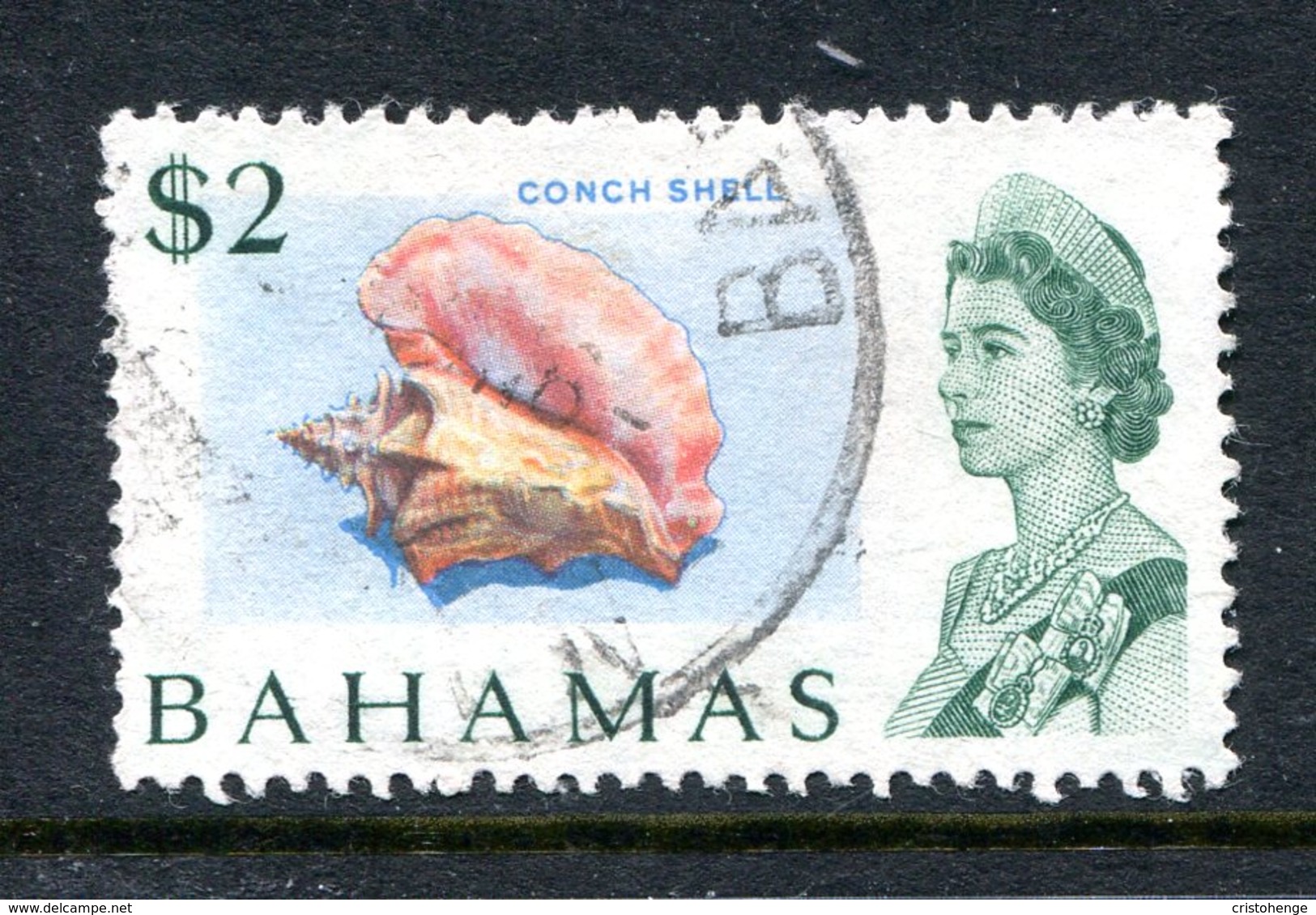 Bahamas 1967 Decimal Definitives - Normal Paper - $2 Conch Shell Used (SG 308) - 1963-1973 Autonomie Interne