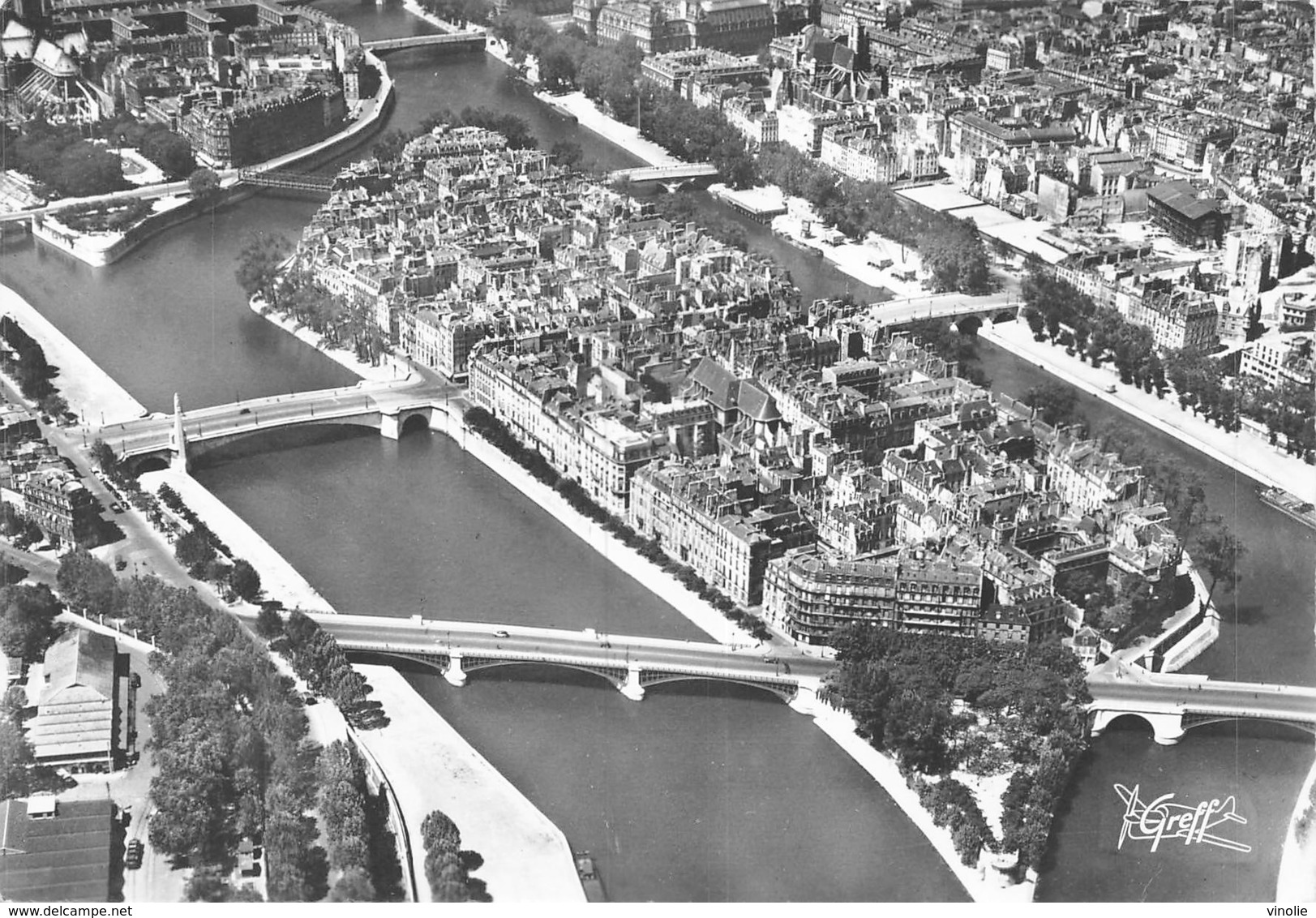 PIE-Z SDV-19-5203 : PARIS. ILE SAINT LOUIS. VUE AERIENNE. - Sonstige & Ohne Zuordnung