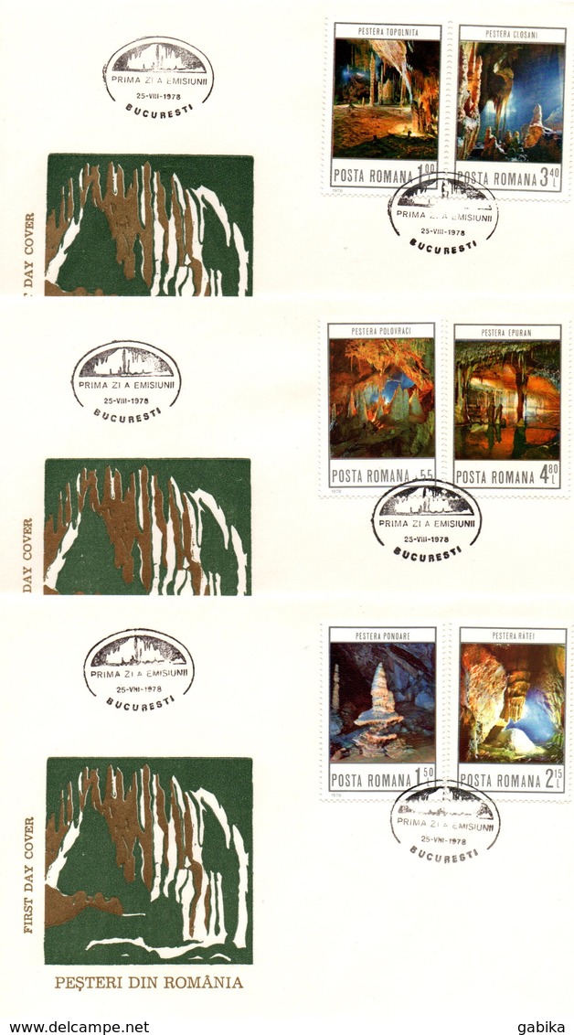 Romania 1978 FDC, Cave - Lettres & Documents