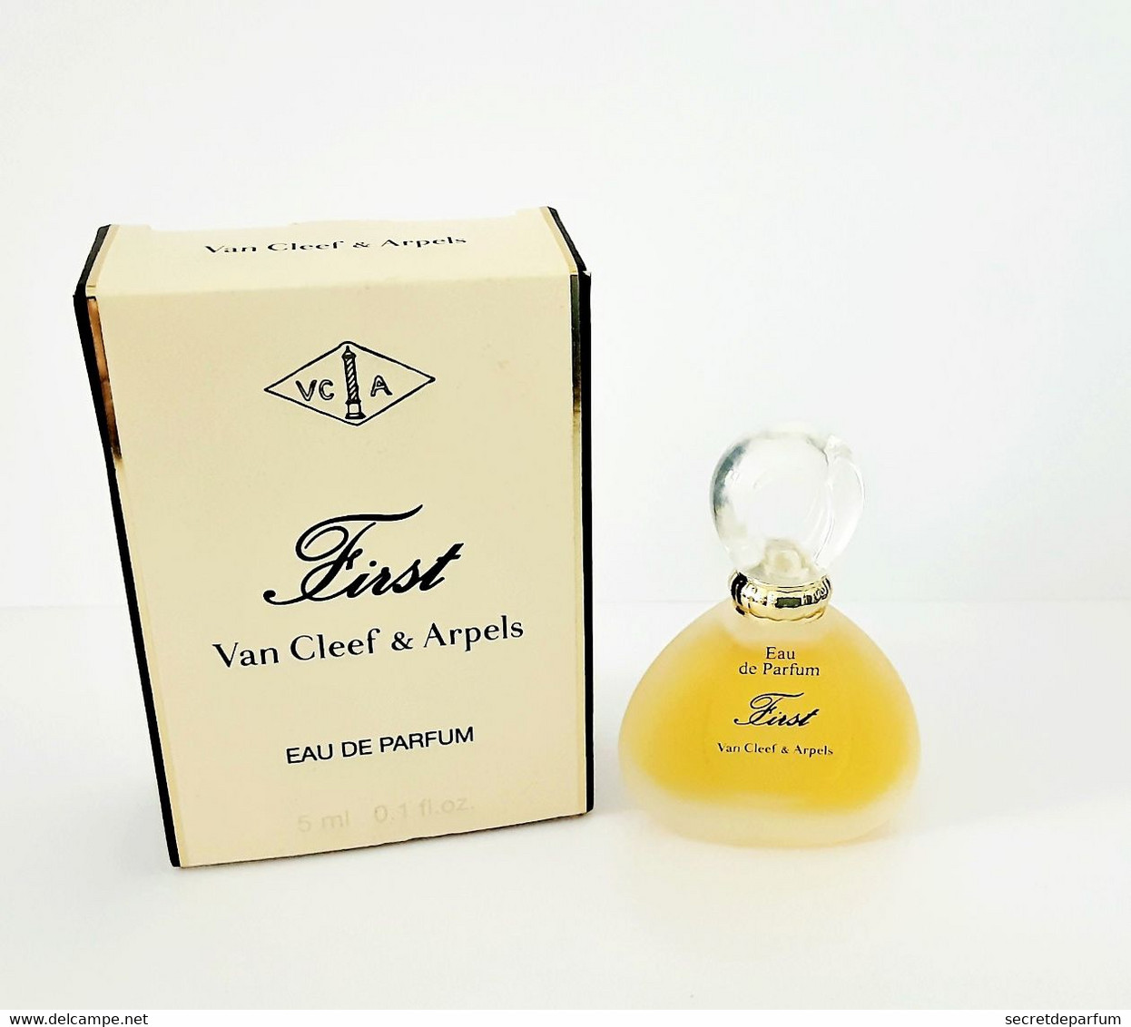 Miniatures De Parfum  FIRST De VAN CLEEF & ARPELS     EDP  5  Ml  + Boite - Miniatures Femmes (avec Boite)