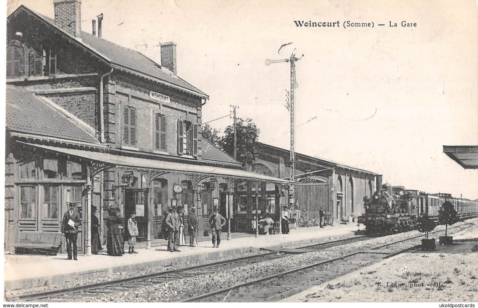 CPA 80 - WOINCOURT, La Gare - Altri & Non Classificati