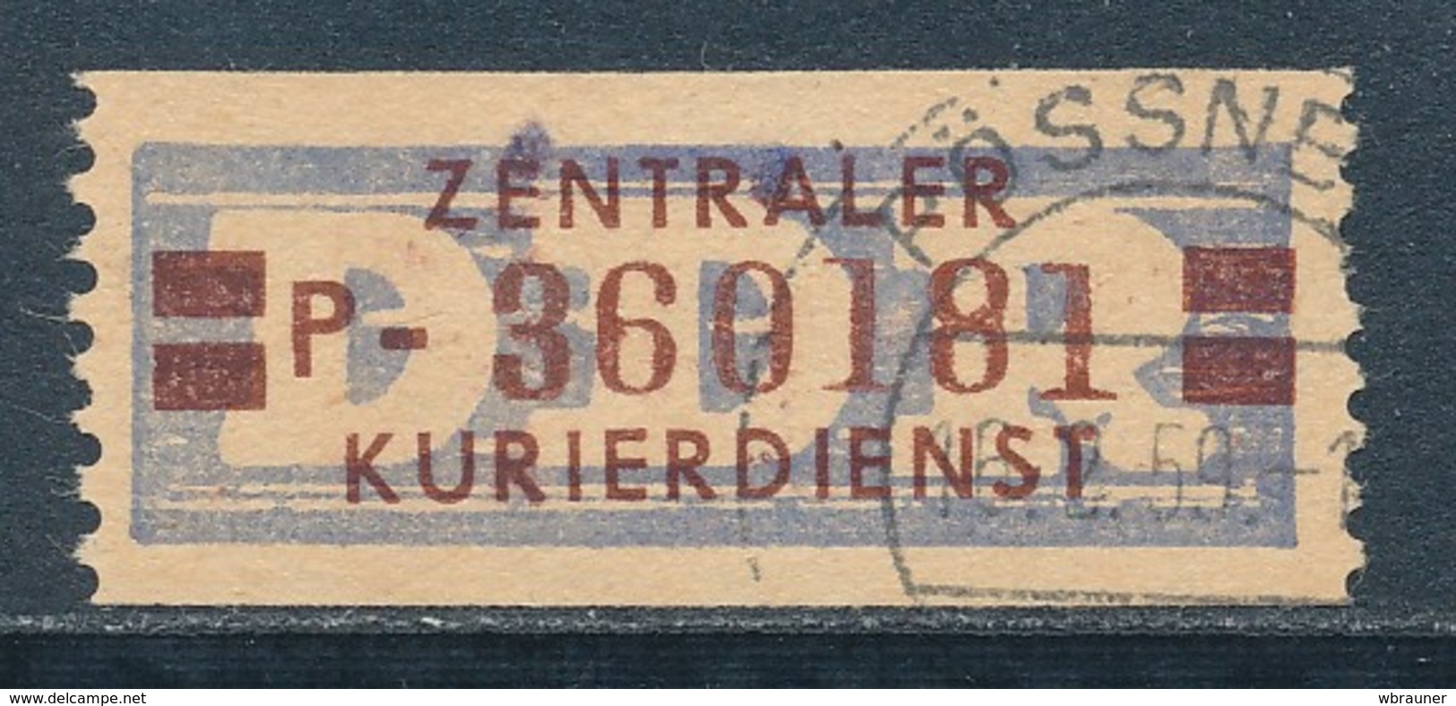 DDR Dienstmarken B 21 Kennbuchstabe P ORIGINAL Gestempelt Geprüft Weigelt Mi. 5,- - Other & Unclassified