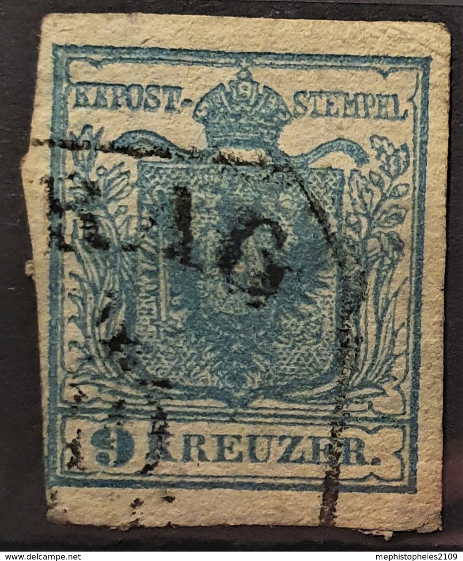 AUSTRIA 1850/54 - PRAG Cancel - ANK 5 - 9kr - Usados