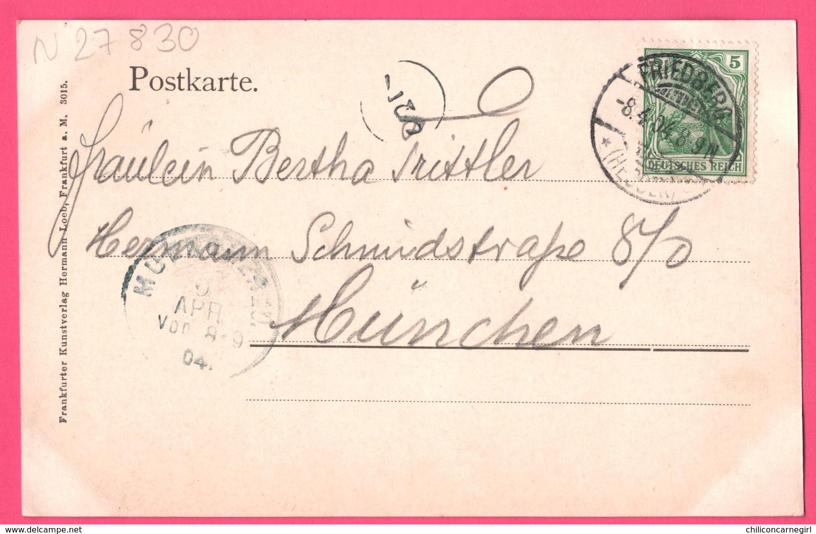 Litho - Gruß - Gruss Aus Friedberg - Burg - Schloss - Edit. HERMANN LOEB - 1904 - Friedberg