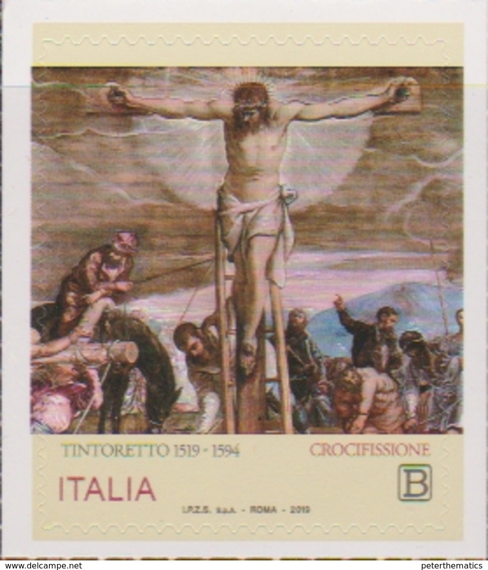 ITALY, 2019, MNH, ART, RELIGIOUS ART, TINTORETTO, CRUCIFIXION, 1v - Other & Unclassified