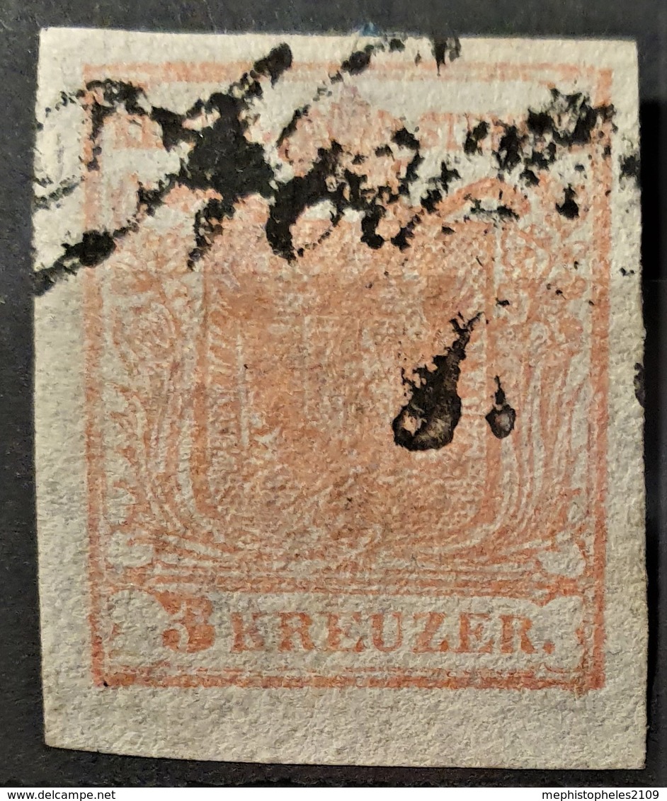 AUSTRIA 1850/54 - Canceled - ANK 3 - 3kr - Usados