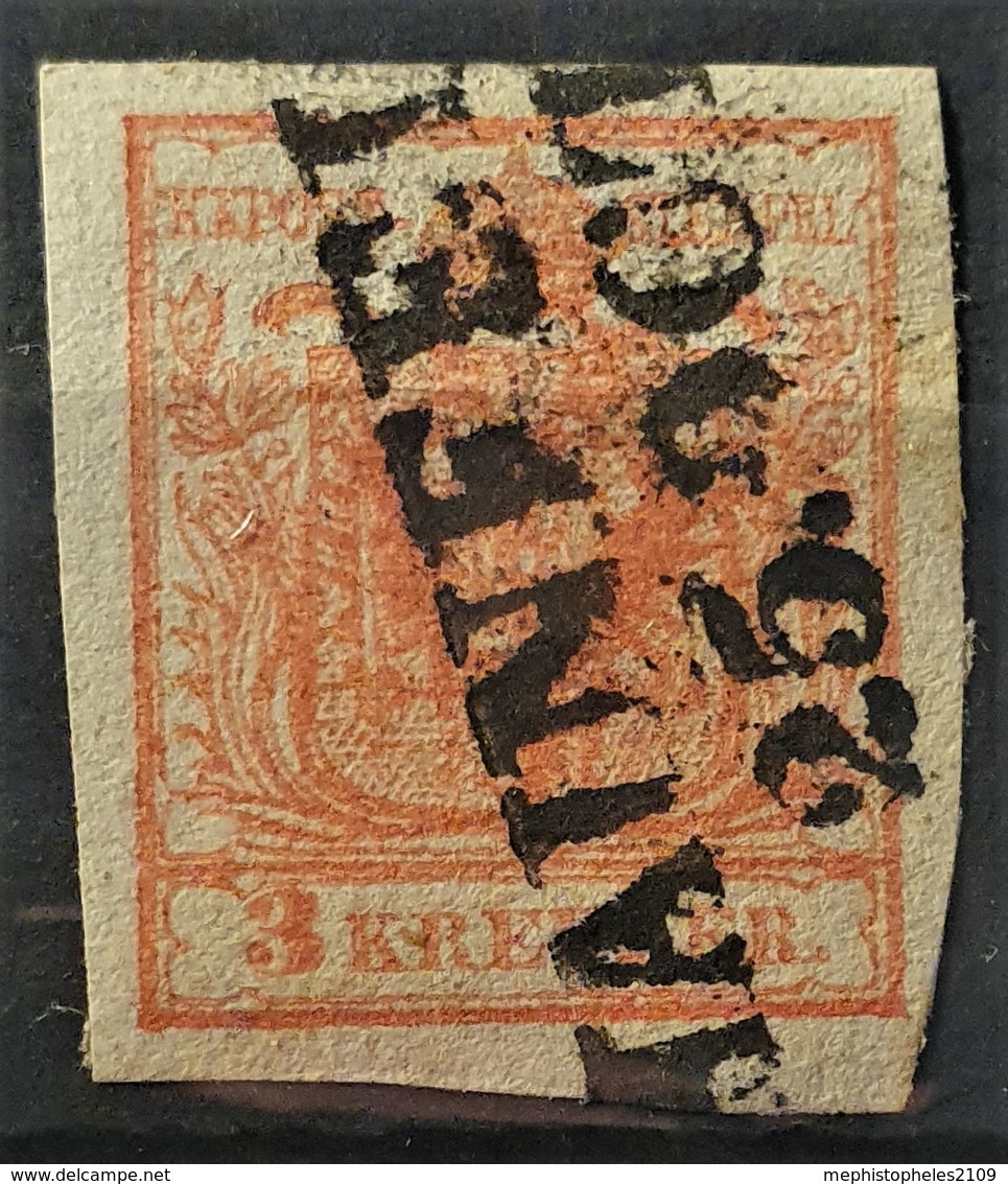 AUSTRIA 1850/54 - HAINFELD Cancel - ANK 3 - 3kr - Used Stamps