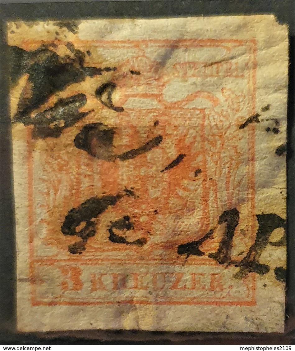 AUSTRIA 1850/54 - Canceled - ANK 3 - 3kr - Usados