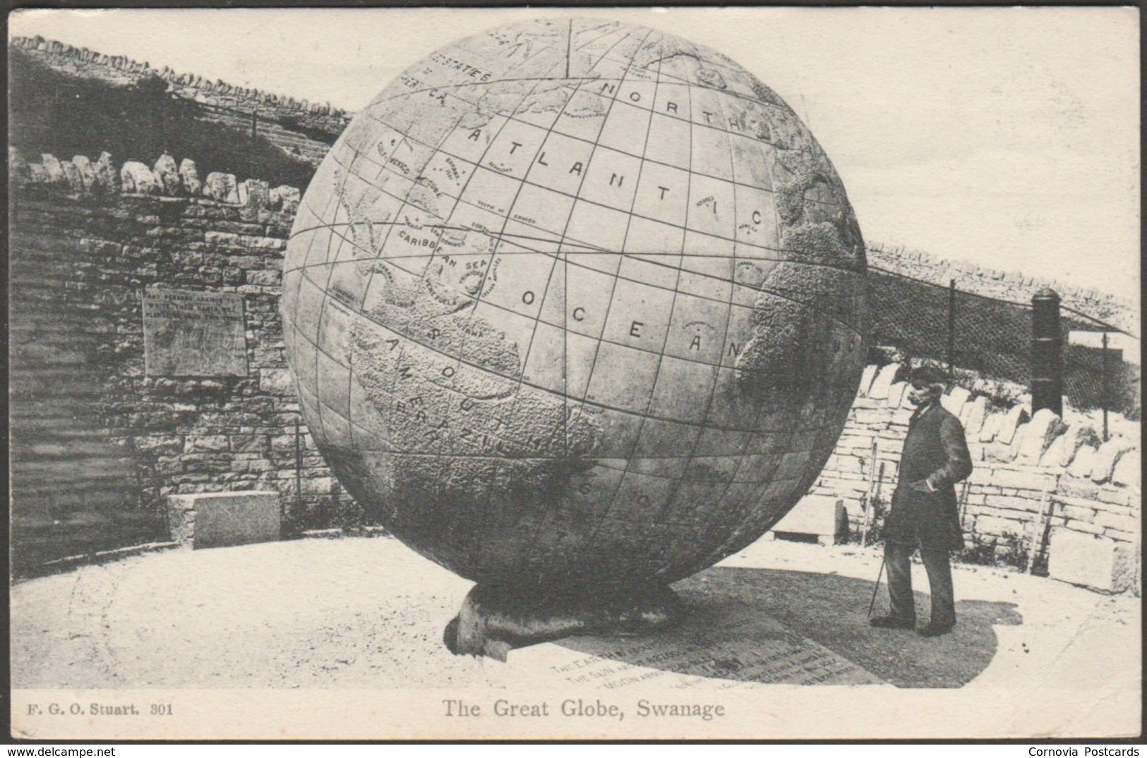 The Great Globe, Swanage, Dorset, 1904 - FGO Stuart Postcard - Swanage