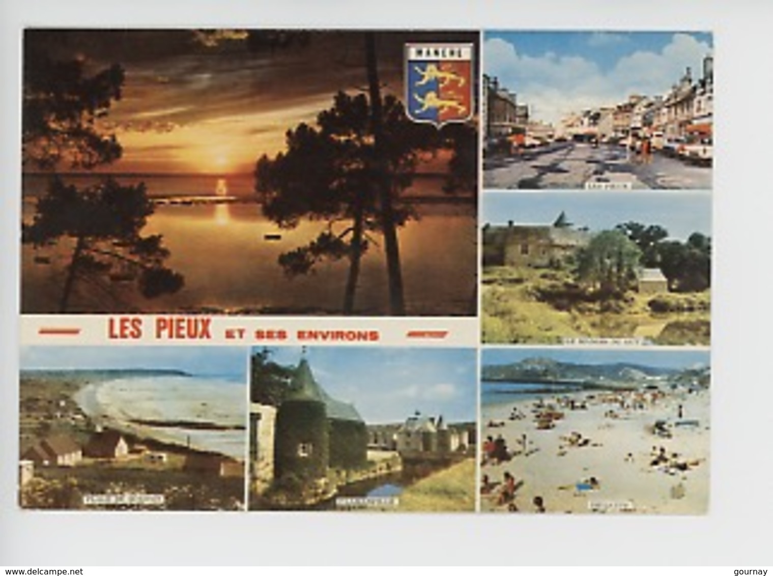 Les Pieux Et Ses Environs Multivues Plage Sciotot Flamanville Manoir Du But Dielette - Autres & Non Classés