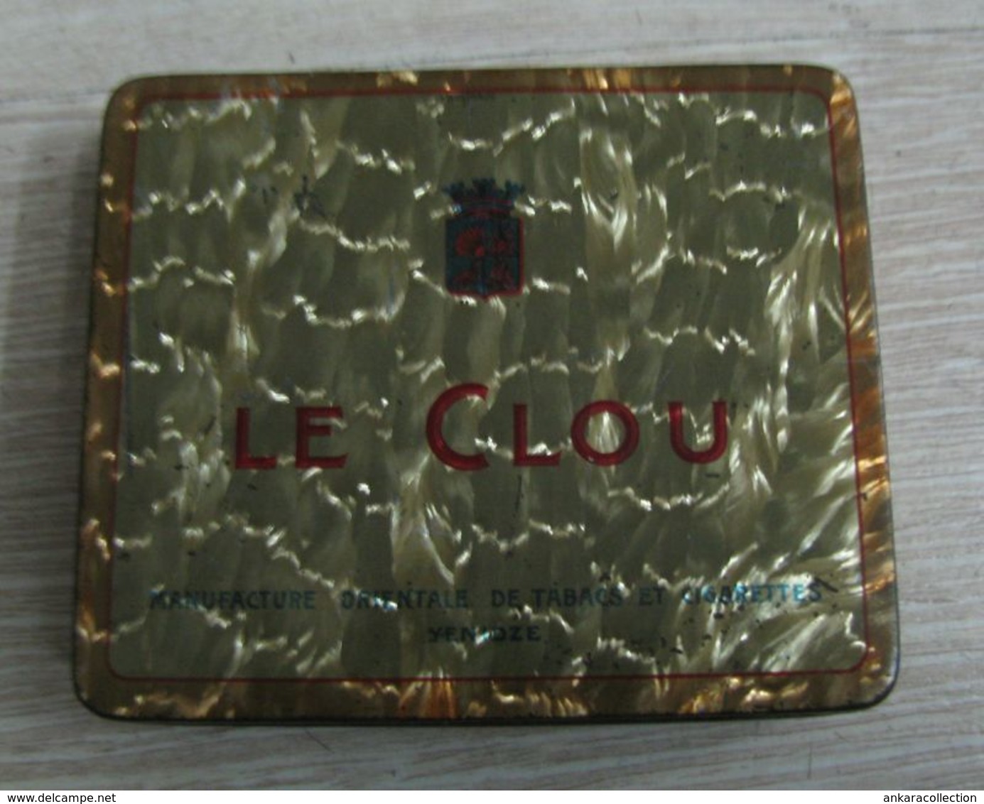 AC - LE CLOU YENIZDE CIGARETTE - TOBACCO EMPTY VINTAGE TIN BOX - Boites à Tabac Vides