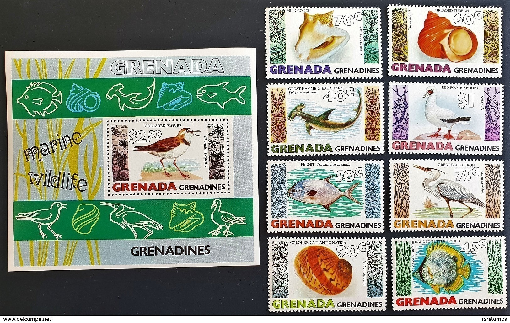 # Grenada 1979**Mi.340-48  Sea Snails And Seabirds ,MNH  [25;155] - Sonstige & Ohne Zuordnung