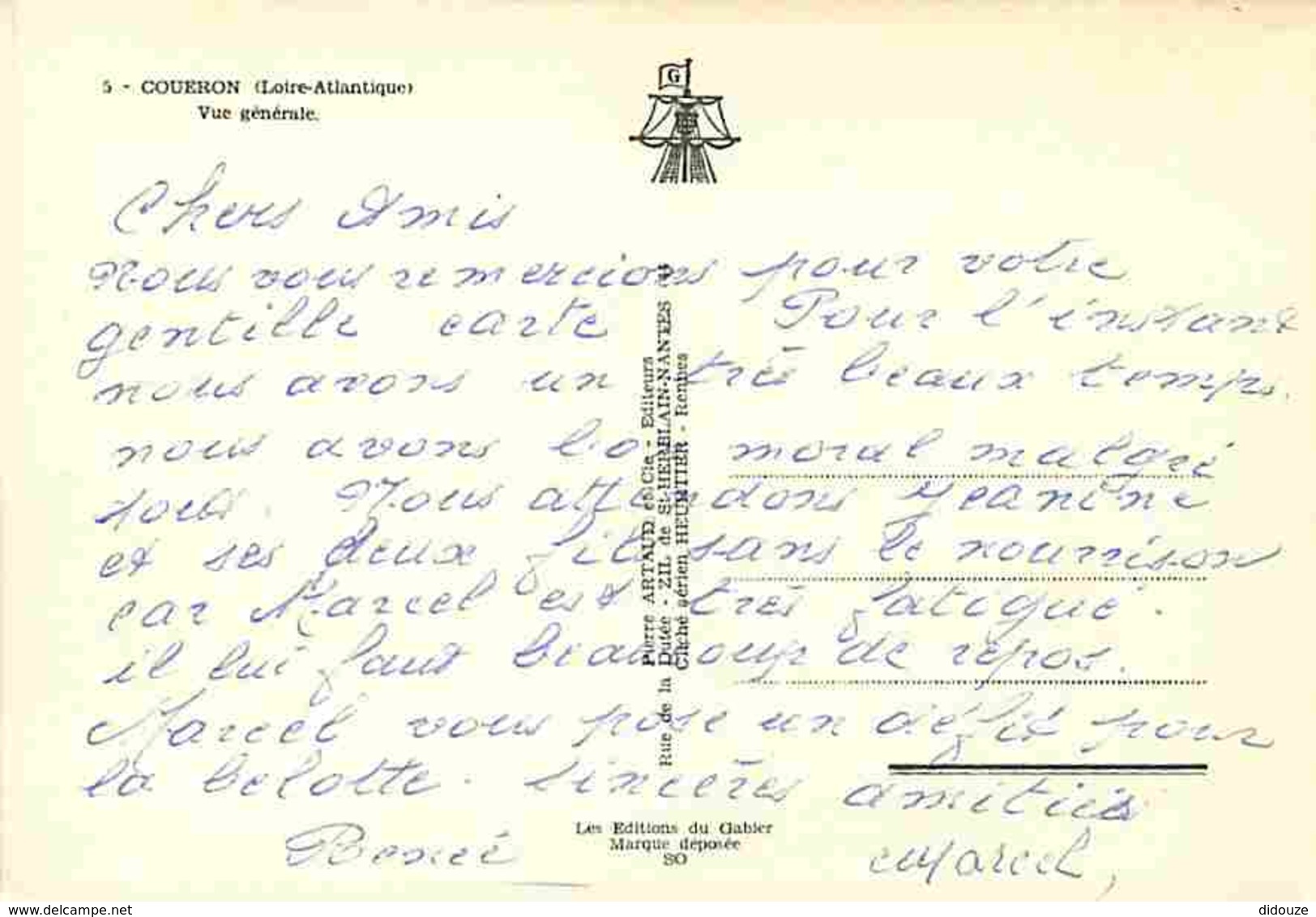 44 - Coueron - Vue Générale Aérienne - Voir Scans Recto-Verso - Autres & Non Classés