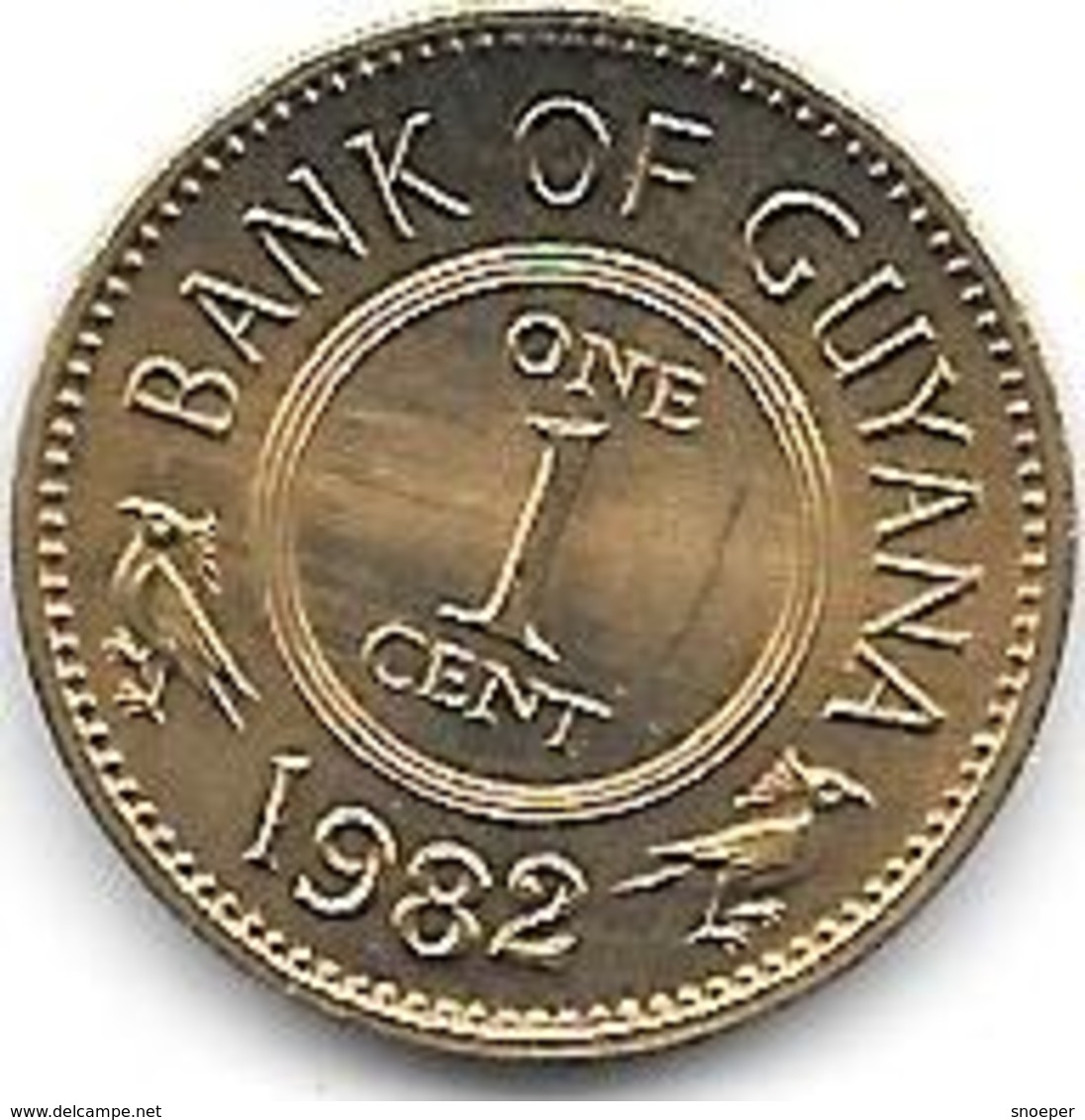 *guyana 1 Cent 1982 Km 31 - Guyana