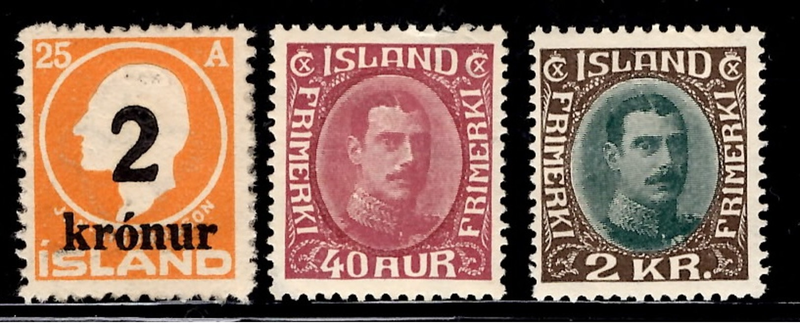 Islande YT N° 110, N° 150 Et N° 152 Neufs (*). B/TB. A Saisir! - Ungebraucht