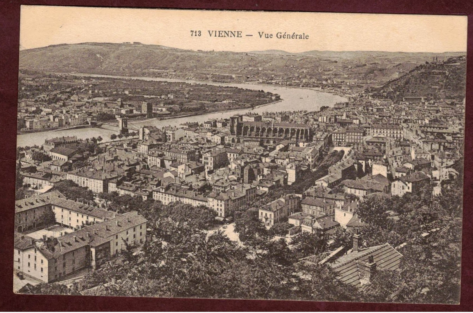 Franchise Militaire Santé * Hôpital école Supérieure  VIENNE Isère  *  Convalescent 1914 1918 - Guerre De 1914-18