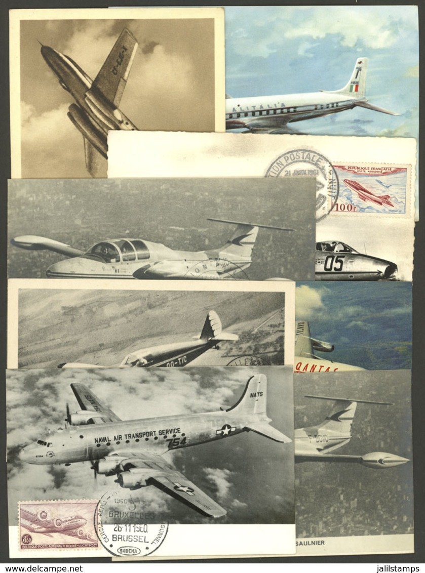 TOPIC AVIATION: AIRPLANES: 8 Maximum Cards Of Varied Countries, Very Nice! - Altri (Aria)