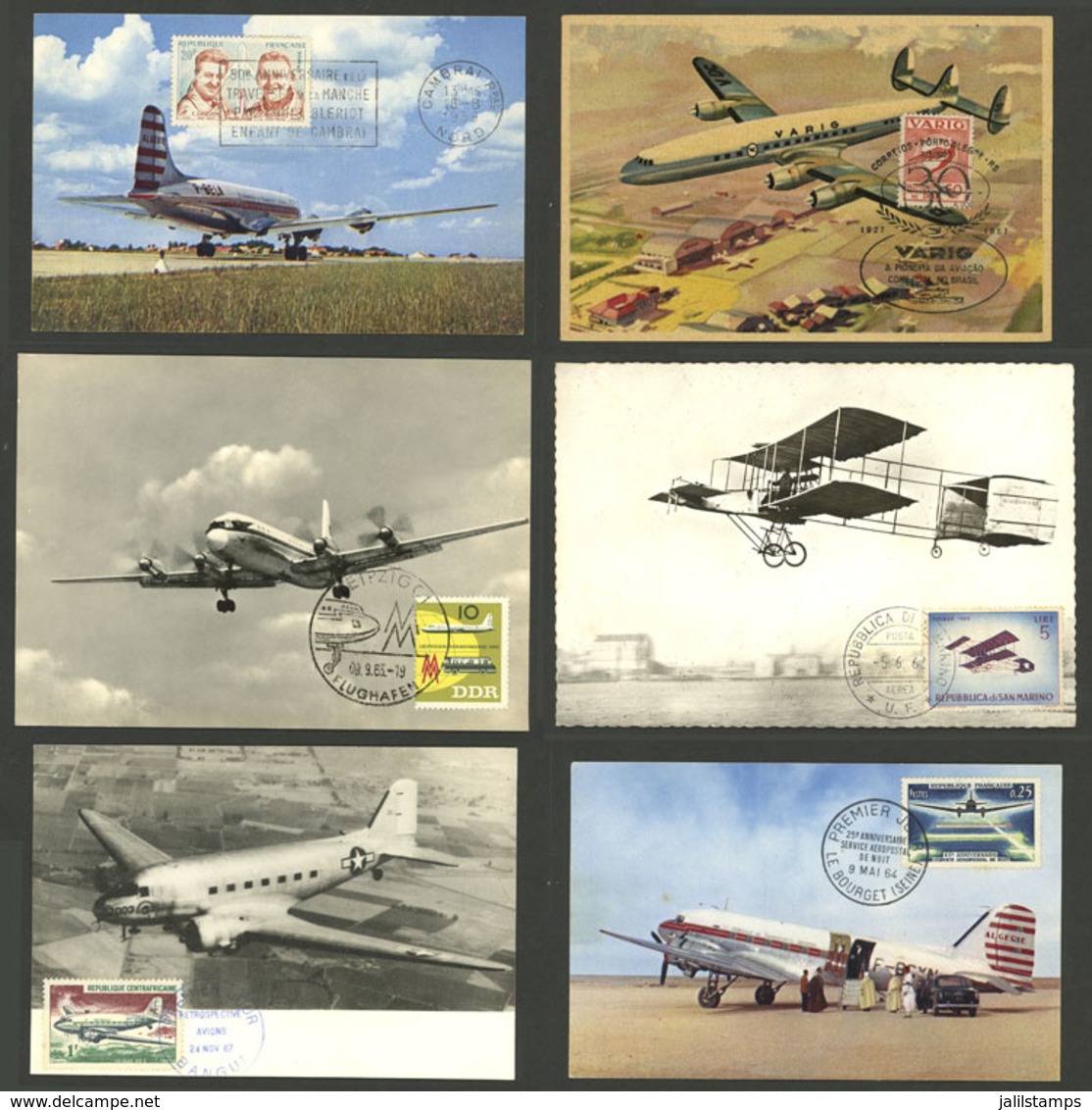 TOPIC AVIATION: 20 Handsome Maximum Cards Of Varied Countries And Periods, VF General Quality! Please View ALL The Photo - Otros (Aire)