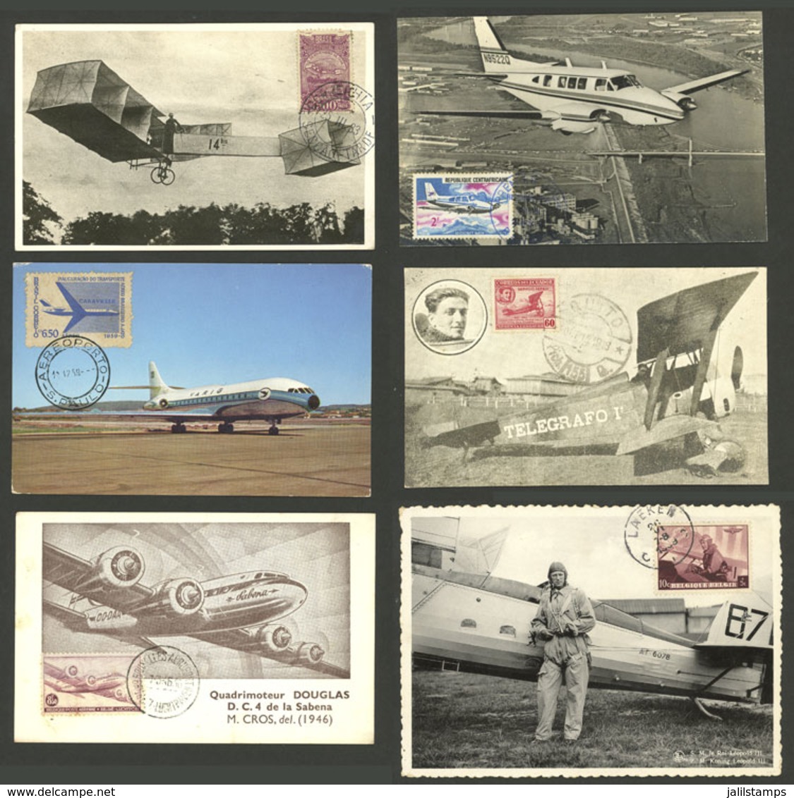 TOPIC AVIATION: 21 Handsome Maximum Cards Of Varied Countries And Periods, VF General Quality! Please View ALL The Photo - Sonstige (Luft)