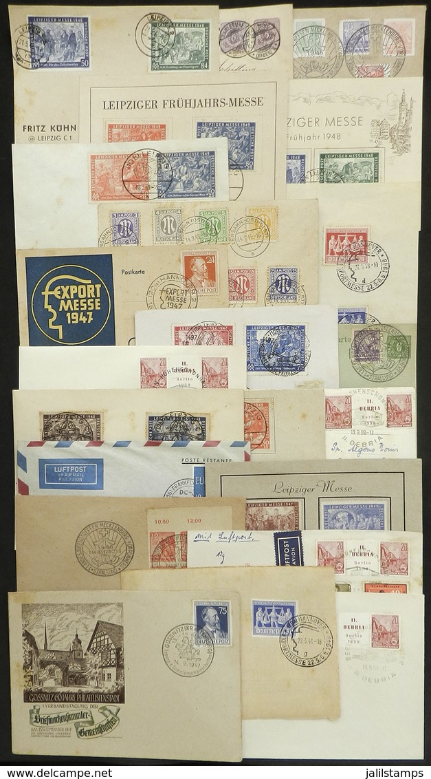 GERMANY: Over 20 Covers And Cards With Nice Thematic Cancels, Nice Postages, Etc., Interesting! - Sonstige & Ohne Zuordnung