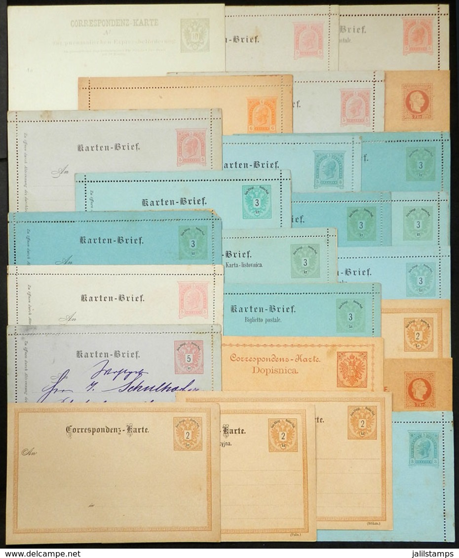 AUSTRIA: Very Good Lot Of 25 Old Unused Postal Stationeries, All Of Very Fine Quality! - Sonstige & Ohne Zuordnung