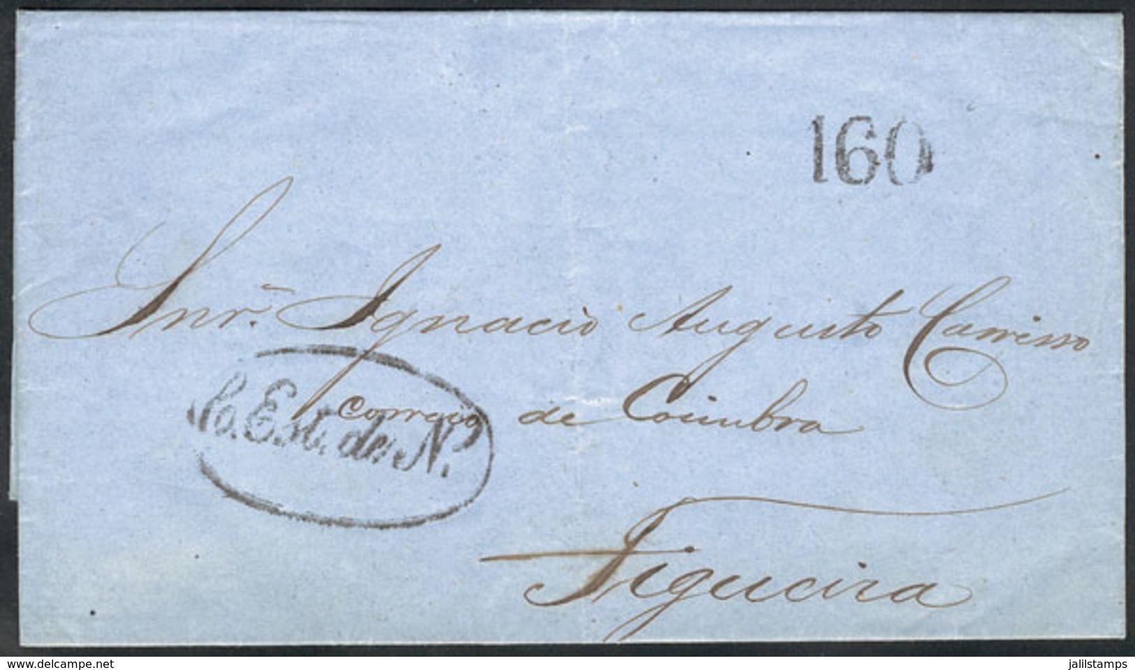 BRAZIL: Entire Letter Sent From Pará To Portugal On 4/SE/1860, VF Quality! - Sonstige & Ohne Zuordnung