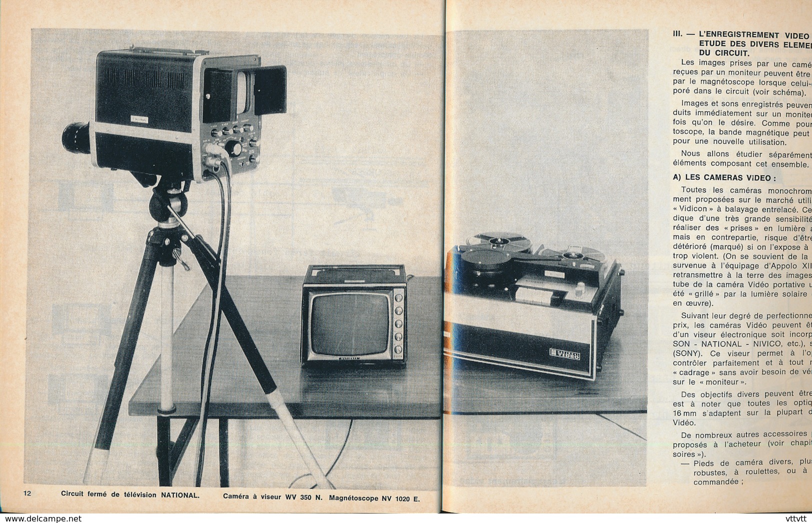 Apprendre L'Audio-Visuel : Le Magnetoscope, La Revue Du Cinéma, Image Et Son,  Hors-Série ADV 7 (96 Pages) Années 1970 - Audio-video