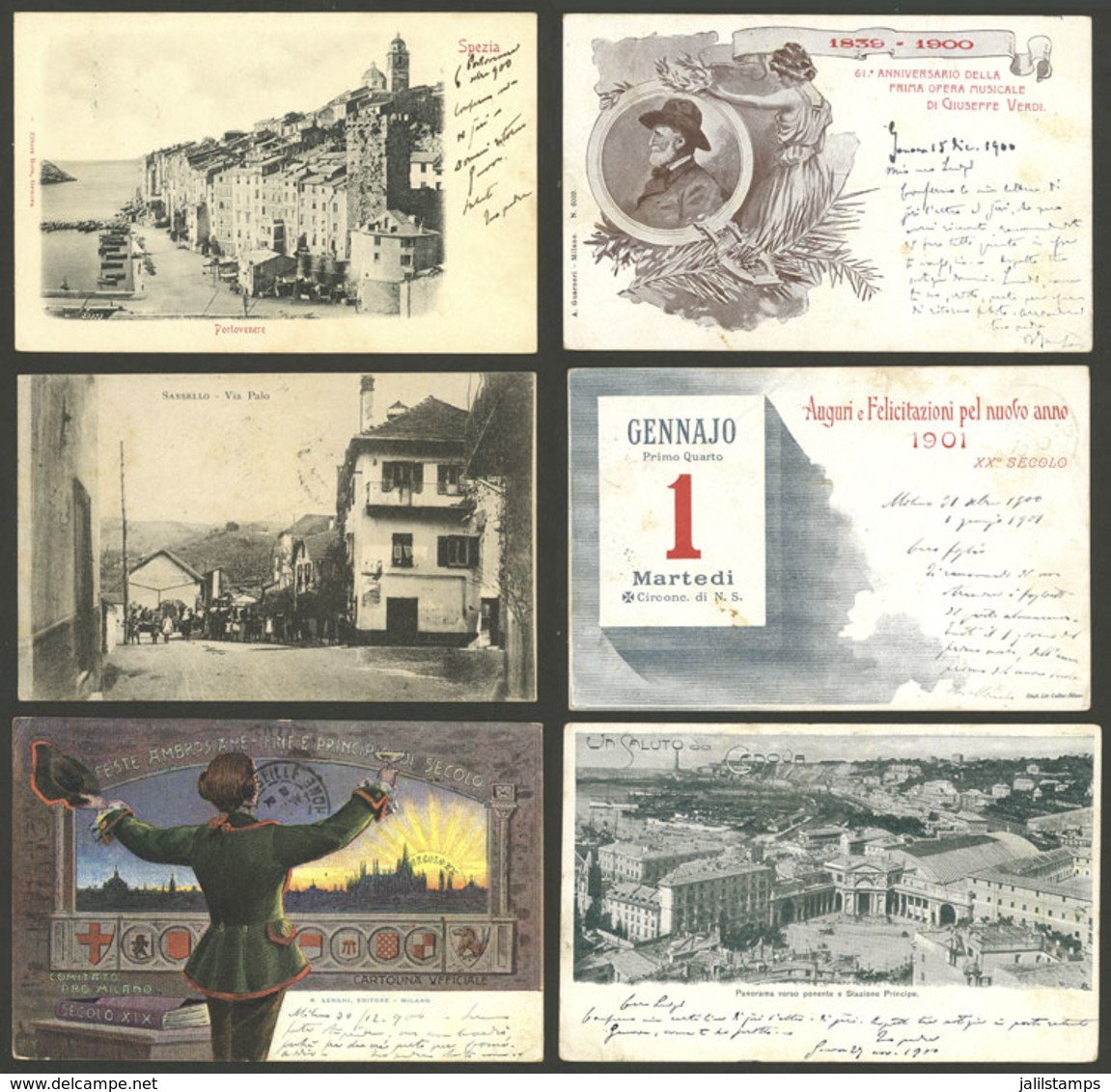 ITALY: 23 Old Postcards With Very Good Views, Most Of 1900 Or 1901, VF General Quality! - Sonstige & Ohne Zuordnung