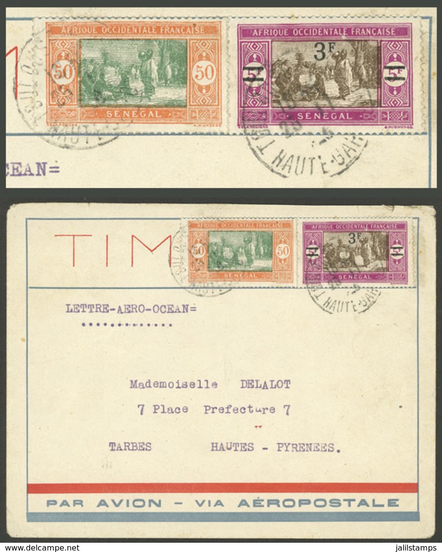 SENEGAL: Cover Franked By Sc.135 (3Fr. On 5Fr.) + 105, Sent By Airmail To Tarbes (France). The Postage Was Cancelled On  - Other & Unclassified