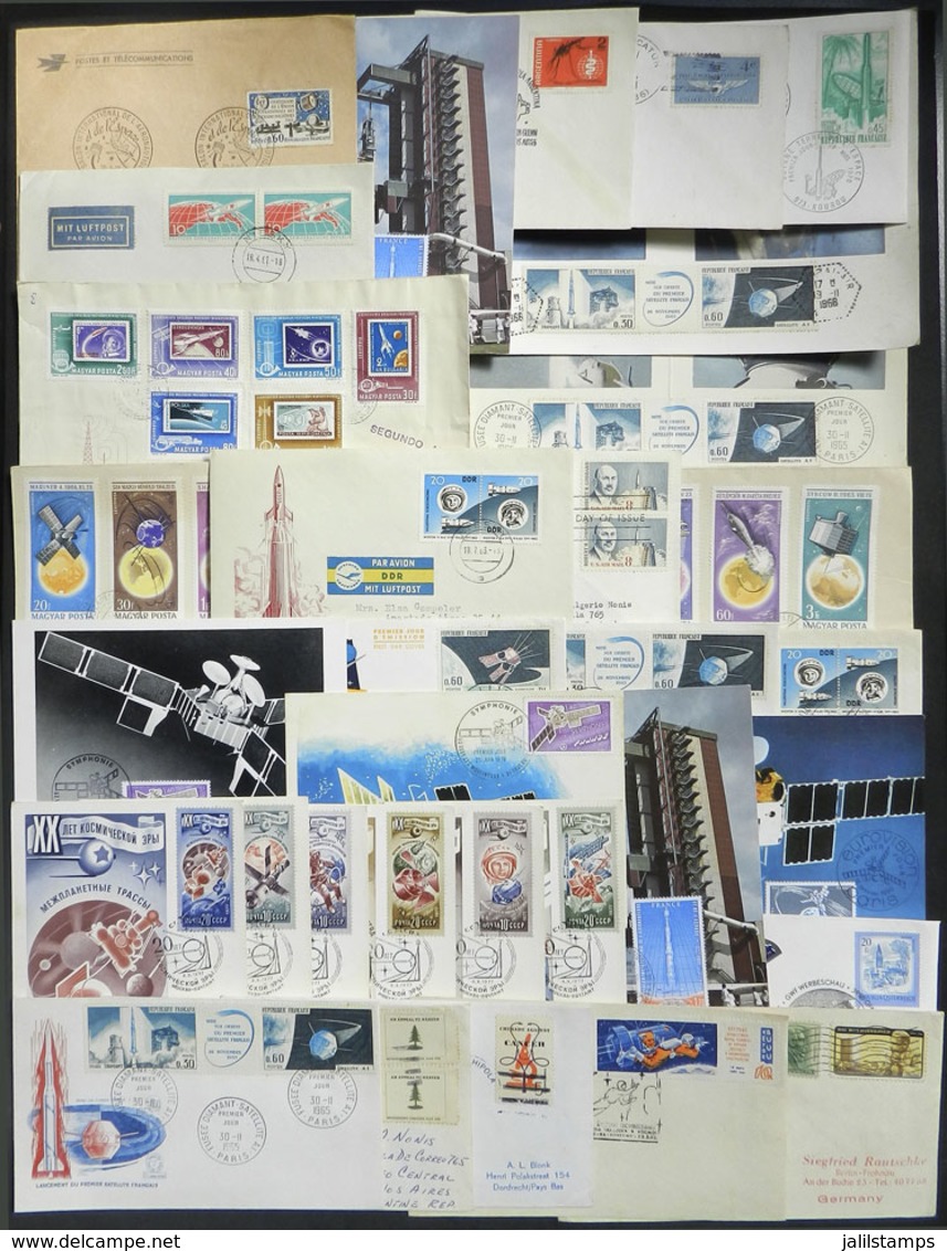 WORLDWIDE: ROCKETS, SPACE EXPLORATION: Over 30 Covers Or Cards, VF General Quality, Good Opportunity! - Otros & Sin Clasificación