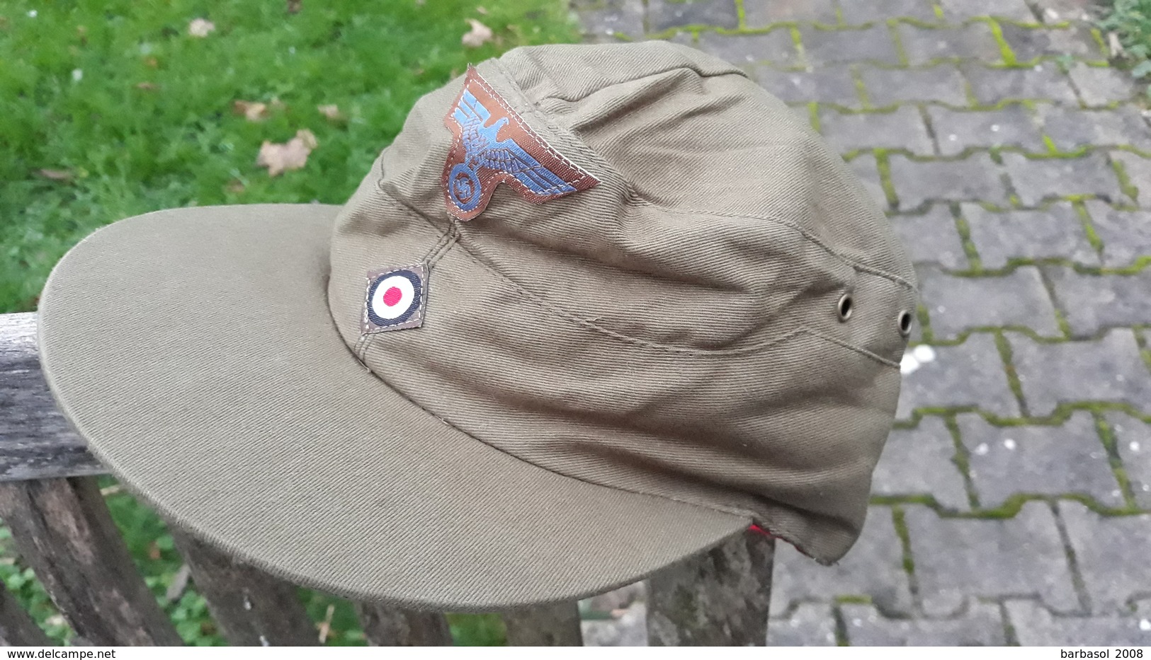 Casquette Allemande Tropicale  Ww2 Copie - Copricapi