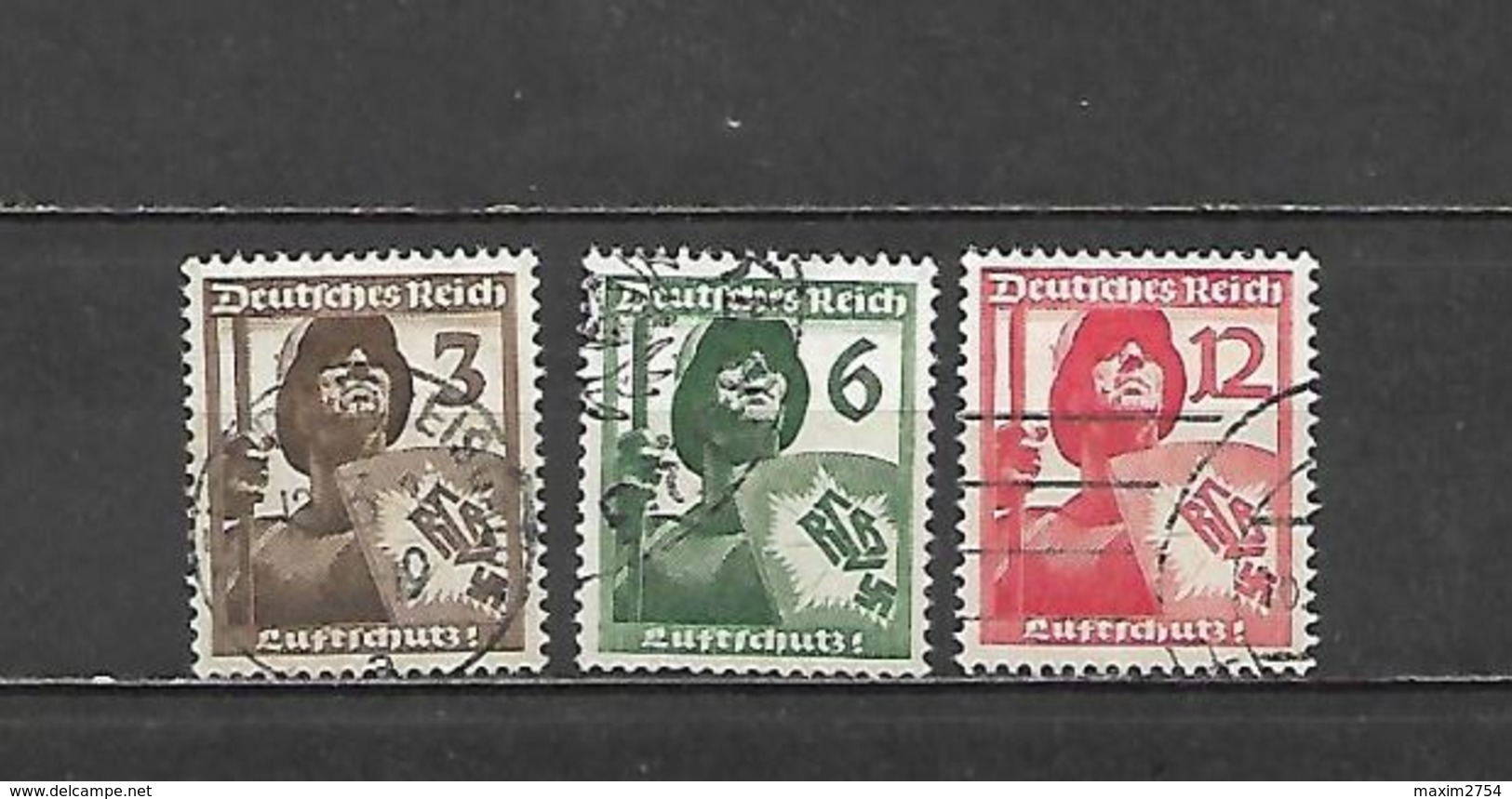 1937 - N. 591/93 USATI (CATALOGO UNIFICATO) - Used Stamps