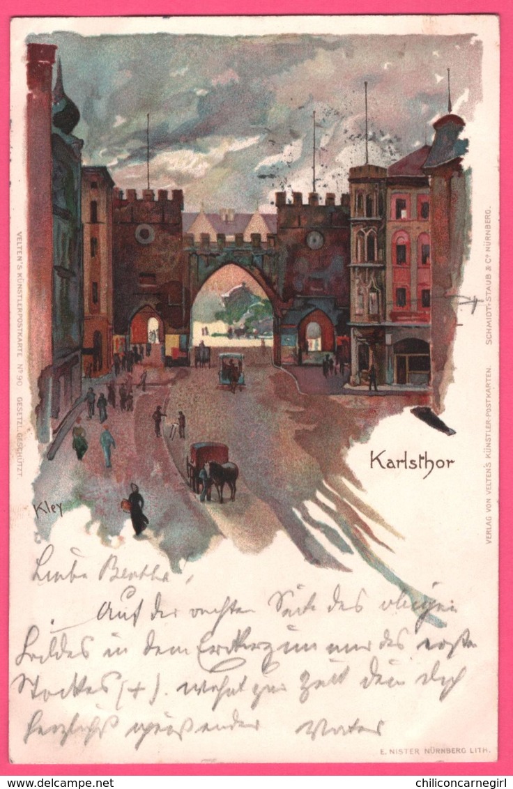 Lithographie Par KLEY - Karlsthor - Edit. E. NISTER - 1902 - Kley