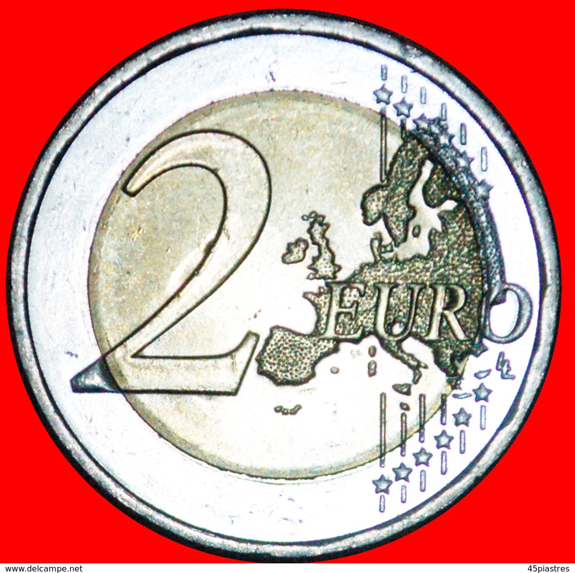 * GREECE ERROR FILLED 'R': CYPRUS  2 EURO 2018 UNC MINT LUSTRE! TYPE 2008-2022! LOW START  NO RESERVE! - Variëteiten En Curiosa